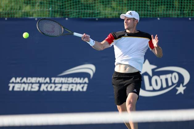 KOZERKI 14.08.2023 TURNIEJ ATP, Tennis Herren 100 LOTTO KOZERKI OPEN --- TENNIS ATP CHALLENGER TOUR 100 JORIS DE LOORE FOT. PIOTR KUCZA FOTOPYK NEWSPIX.PL --- Newspix.pl  230814PYK0222