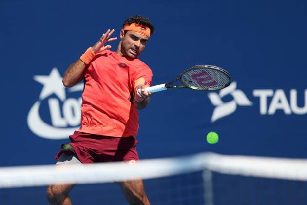 KOZERKI 15.08.2023 TURNIEJ ATP, Tennis Herren 100 LOTTO KOZERKI OPEN --- TENNIS ATP CHALLENGER TOUR 100 FREDERICO FERREIRA SILVA FOT. PIOTR KUCZA FOTOPYK NEWSPIX.PL --- Newspix.pl POLAND OUT!  230815PYK0024