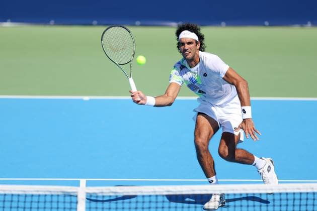 KOZERKI 15.08.2023 TURNIEJ ATP, Tennis Herren 100 LOTTO KOZERKI OPEN --- TENNIS ATP CHALLENGER TOUR 100 SKANDER MANSOURI FOT. PIOTR KUCZA FOTOPYK NEWSPIX.PL --- Newspix.pl POLAND OUT!  230815PYK0076