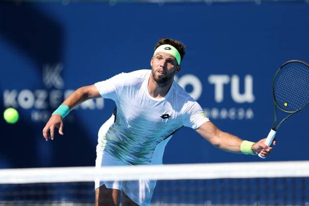 KOZERKI 15.08.2023 TURNIEJ ATP, Tennis Herren 100 LOTTO KOZERKI OPEN --- TENNIS ATP CHALLENGER TOUR 100 JIRI VESELY FOT. PIOTR KUCZA FOTOPYK NEWSPIX.PL --- Newspix.pl  230815PYK0123