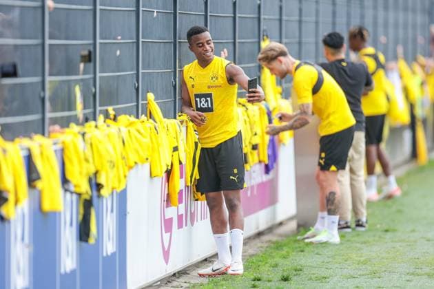 15 08 2023, football, season 2023 2024, 1 Bundesliga, training Borussia Dortmund, Youssoufa Moukoko Borussia Dortmund , Dortmund training ground BVB NRW Germany xRHR PHOTO DEx Copyright: DennisxEwert RHR-FOTOx RHR-FOTO DE
