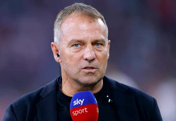 FLICK Hans Dieter national coach at TV interview DFL Fussball Bundesliga Saison 2023 2024 Super Cup Finale 2023 Spiel FC Bayern Muenchen RB Leipzig am 12 08 2023 in Muenchen DFL REGULATIONS PROHIBIT ANY USE OF PHOTOGRAPHS as IMAGE SEQUENCES and or QUASI VIDEO Copyright: xLacixPerenyix