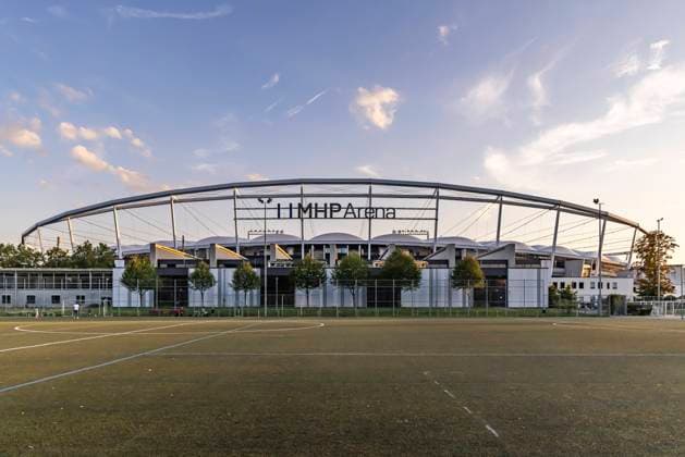 MHPArena instead of Mercedes Benz Arena The home stadium of Bundesliga club VfB Stuttgart is being renamed for the start of the new Bundesliga season Porsche subsidiary MHP secured the naming rights for ten years 15 08 2023 Stuttgart, Baden Württemberg, Germany, Europe Â
