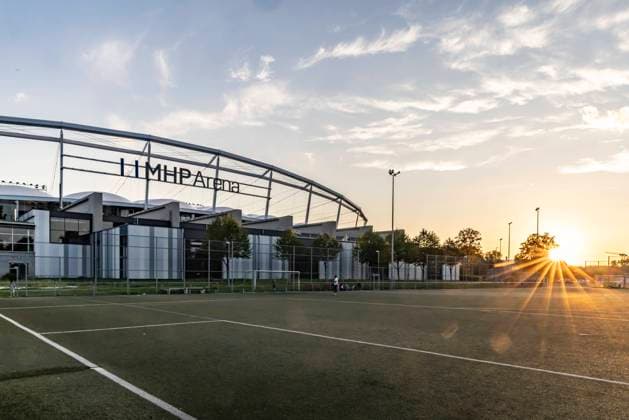 MHPArena instead of Mercedes Benz Arena The home stadium of Bundesliga club VfB Stuttgart is being renamed for the start of the new Bundesliga season Porsche subsidiary MHP secured the naming rights for ten years 15 08 2023 Stuttgart, Baden Württemberg, Germany, Europe Â