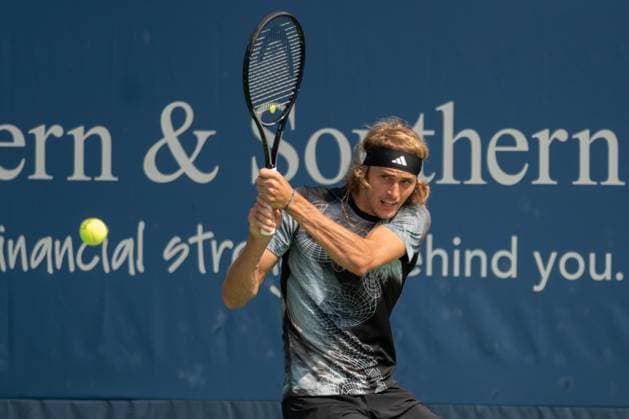 Western & Southern Open: Day 3 Alexander Zverev plays Yoshihito Nishioka during the Western & Southern Open at the Lindner Family Tennis Center on Wednesday, August 16, 2023 in Cincinnati, Ohio. Cincinnati, OH Ohio United States  Copyright: xJasonxWhitmanx originalFilename:whitman-westerns230816_npEQC.jpg