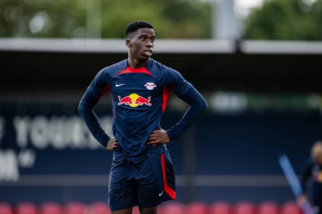 Leipzigs Ilaix Moriba training RB Leipzig on 9 August 2023 Red Bull Academy, Leipzig training RB Leipzig