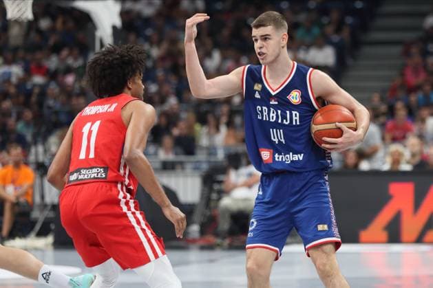 SERBIA vs PUERTO RICO NIKOLA TOPIC basketball Serbia Puerto Rico friendly match, Stark Belgrade Arena 16.08.2023. Foto: BASKETBALL SERBIA PUERTO RICO FRIENDLY MATCH Belgrade Stark Belgrade arena Serbia Copyright: xMarkoxMetlasx xMNxPRESSxPHOTOx
