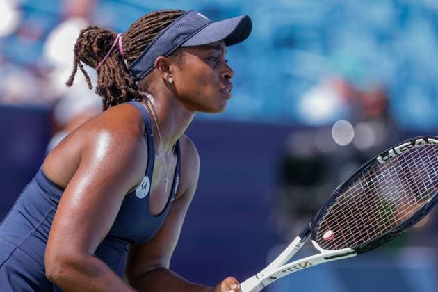 August 17, 2023, Mason, Ohio, USA: Sloane Stephens (USA) in action during ThursdayÃ¢â‚¬â ¢s round of the Western and Southern Open at the Lindner Family Tennis Center, Mason, Oh. Mason USA - ZUMAs304 20230817_zaf_s304_059 Copyright: xScottxStuartx