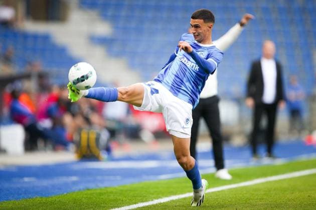 KRC Genk v Olympiacos - UEFA Europa League Qualifying GENK, BELGIUM - AUGUST 17 : El Khannous Bilal of KRC Genk during the second leg match of the UEFA Europa League season 2023 - 2024 third qualifying round between KRC Genk and Olympiacos on August 17, 2023 in Genk, BELGIUM, 17 08 2023 ( Genk BELGIUM  Copyright: xTsx