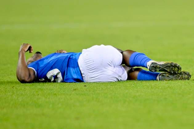 KRC Genk v Olympiacos - UEFA Europa League Qualifying GENK, BELGIUM - AUGUST 17 : Cuesta Carlos defender of KRC Genk during the second leg match of the UEFA Europa League season 2023 - 2024 third qualifying round between KRC Genk and Olympiacos on August 17, 2023 in Genk, BELGIUM, 17 08 2023 Genk BELGIUM  Copyright: xSesx