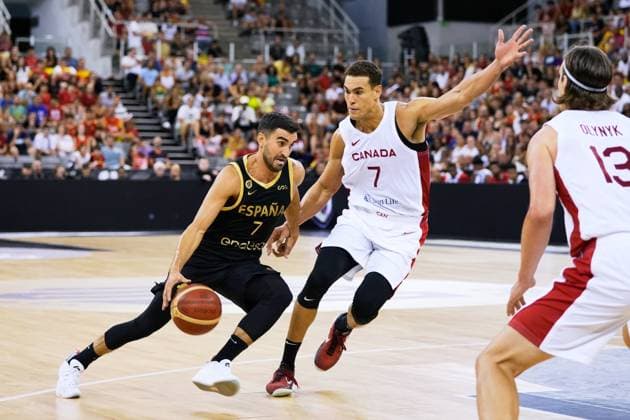 Basketball, International, Spain - Canada