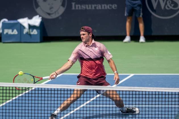Round Of 16 Matches: Western & Southern Open Hubert Hurkacz is seen during his round of 16 match with Stefano Tsitsipas at the Western & Southern Open at the Lindner Family Tennis Center on Thursday, August 17, 2023 in Cincinnati, Ohio. Cincinnati, OH Ohio United States  Copyright: xJasonxWhitmanx originalFilename:whitman-westerns230817_npbz6.jpg