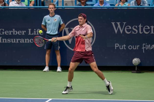 Round Of 16 Matches: Western & Southern Open Hubert Hurkacz is seen during his round of 16 match with Stefano Tsitsipas at the Western & Southern Open at the Lindner Family Tennis Center on Thursday, August 17, 2023 in Cincinnati, Ohio. Cincinnati, OH Ohio United States  Copyright: xJasonxWhitmanx originalFilename:whitman-westerns230817_npX4Y.jpg