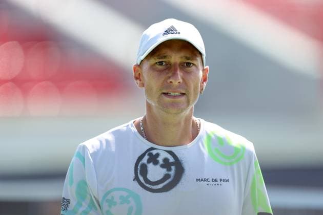 KOZERKI 18.08.2023 TURNIEJ ATP, Tennis Herren 100 LOTTO KOZERKI OPEN --- TENNIS ATP CHALLENGER TOUR 100 DENIS JEWSIEJEW FOT. PIOTR KUCZA FOTOPYK NEWSPIX.PL --- Newspix.pl  230818PYK0012