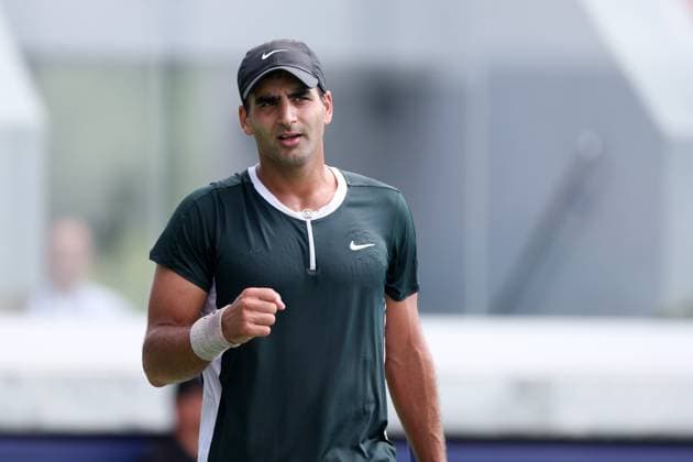 KOZERKI 18.08.2023 TURNIEJ ATP, Tennis Herren 100 LOTTO KOZERKI OPEN --- TENNIS ATP CHALLENGER TOUR 100 BENJAMIN HASSAN FOT. PIOTR KUCZA FOTOPYK NEWSPIX.PL --- Newspix.pl  230818PYK0029