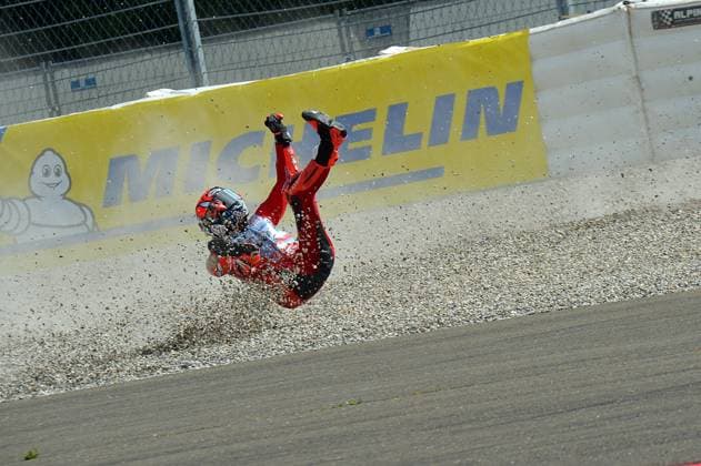 Bilder des Jahres 2023, Sport 08 August Sport Themen der Woche KW33 Sport Bilder des Tages Fabio Di Giannantonio 49 gresini racing Motogp Motorrad Grand Prix von Osterreich crash during CryptoDATA Motorrad Grand Prix von Osterreich - Qualifying and Sprint Race, MotoGP World Championship, WM, Weltmeisterschaft in Spielberg, Austria, August 19 2023  Copyright: xGiorgioxPanacci IPAxSportx xipa-x xx 0 IPA_IPA39756887