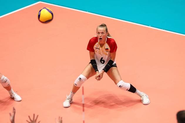 CEV EuroVolley 2023 Azerbaijan Germany Castello Düsseldorf Germany, 19 08 2023 Antonia STAUTZ GER, 6 CEV EuroVolley 2023 Azerbaijan Germany Castello Düsseldorf Germany 19 08 2023 in Düsseldorf Copyright: xBEAUTIFULxSPORTS KennyxBeelex
