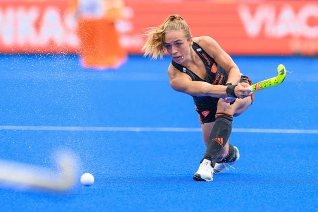 Bilder des Jahres 2023, Sport 08 August Sport Themen der Woche KW33 Sport Bilder des Tages MÖNCHENGLADBACH, 19-08-2023, SparkassenPark Mönchengladbach, FIH EuroHockey Championship 2023 Women. Lisa Post during the game Netherlands - Spain (women). Netherlands - Spain (women)  x22001784x Copyright: