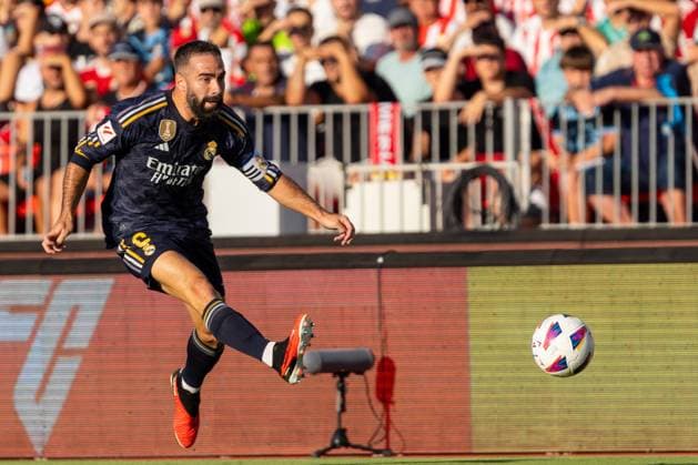 August 19, 2023, Almeria, Spain: Daniel Carvajal seen in action during the LaLiga EA Sports 2023 2024 match between UD Almeria and Real Madrid at Power Horse Stadium..Final Score: UD Almeria 1:3 Real Madrid Almeria Spain - ZUMAs197 20230819_aaa_s197_060 Copyright: xFrancisxGonzalezx