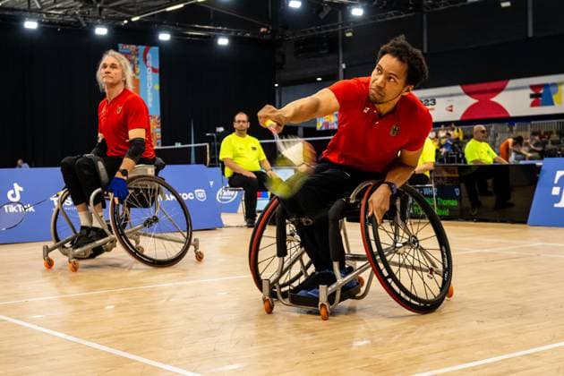 Sport Themen der Woche KW33 Sport Bilder des Tages Impression of the European Para Championships Rotterdam 2024 EUROPEAN PARA CHAMPIONSHIPS 2023 Rotterdam Sunday, 20.08.203 - Day 13 PARA BADMINTON Doppel Finale mit Rick Hellmann (WH2) & Thomas Wandschneider (WH1) Photo Credit: Ralf Kuckuck Photography info@ralfkuckuck.de www.instagram.com ralfkuckuck www.instagram.com no_limits_believe_in_you *** Impression of the European Para Championships Rotterdam 2024 EUROPEAN PARA CHAMPIONSHIPS 2023 Rotterdam Sunday, 20 08 203 Day 13 PARA BADMINTON doubles final with Rick Hellmann WH2 Thomas Wandschneider WH1 Photo Credit Ralf Kuckuck Photography info@ralfkuckuck de www instagram com ralfkuckuck www instagram com no limits believe in you