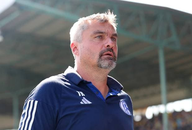 Braunschweig vs Schalke 04, 2 BL Braunschweig, 22 08 2023, FOOTBALL Eintracht Braunschweig vs FC Schalke 04, 2 BL, season 2023 24 head coach Thomas Reis FC Schalke 04 Braunschweig