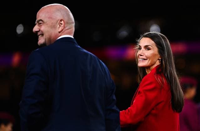Mandatory Credit: Photo by Morgan Hancock Shutterstock (14058837jt) Queen Letizia of Spain and Gianni Infantino President of FIFA Spain Women v England Women, FIFA Women s World Cup, Final, Stadium Australia, Sydney, Australia - 20 Aug 2023 Spain Women v England Women, FIFA Women s World Cup, Final, Stadium Australia, Sydney, Australia - 20 Aug 2023  Copyright: xMorganxHancock Shutterstockx 14058837jt