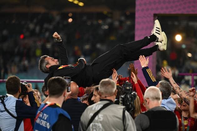 Sport Bilder des Tages Mandatory Credit: Photo by James Gourley Shutterstock (14058838ng) Head Coach of Spain, Jorge Vilda Spain Women v England Women, FIFA Women s World Cup, Final, Stadium Australia, Sydney, Australia - 20 Aug 2023 Spain Women v England Women, FIFA Women s World Cup, Final, Stadium Australia, Sydney, Australia - 20 Aug 2023 Copyright: xJamesxGourley Shutterstockx 14058838ng
