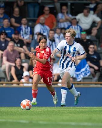 Football, Women, 2023 2024 season, Regionalliga Nordost 1 matchday , Hertha BSC 1 FC Union Berlin, v l Nour Youssef 1 women, 1 FC Union Berlin , Mare Pranke 1 women, Hertha BSC , 20 08 2023, Copyright: xSebastianxRäppold MatthiasxKochx