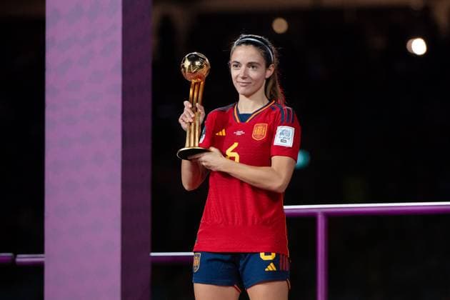 Aitana Bonmati Spain, 06 is awarded the Adidas golden ball as the best player of the tournament, AUS, Spain vs England, FIFA Womens World Cup Australia 2023, Final, 20 08 2023 AUS, Spain vs England, FIFA Womens World Cup Australia 2023, Final, 20 08 2023 Sydney Copyright: xEibner-Pressefoto Memmlerx EP_MMR