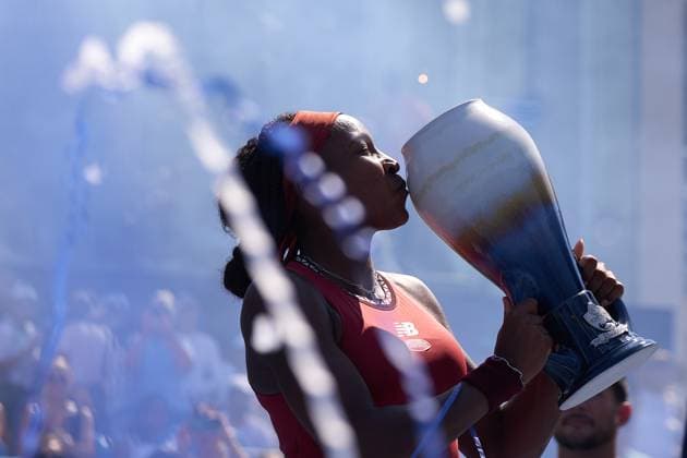Sport Bilder des Tages Coco Gauff of USA wins women™s final at Western & Southern Open on on August 20th at the Lindner Family Tennis Center in Mason, Ohio. (Photo by Camilla Stolen Imago) Cincinnati USA Copyright: xCamillaxStolenx L1210298A