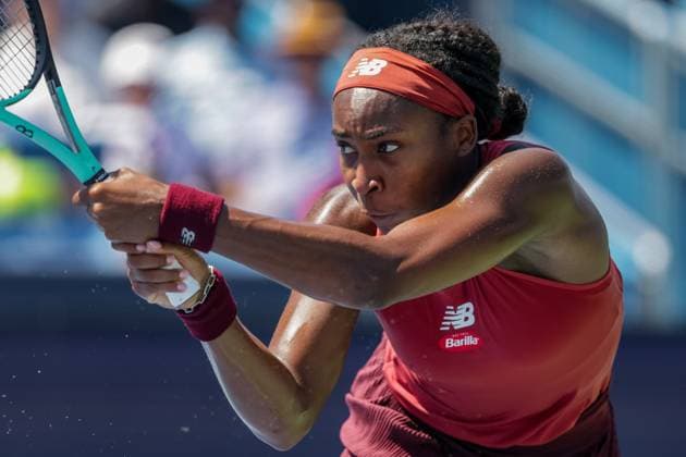 August 20, 2023, Mason, Ohio, USA: Coco Gauff (USA) in action during SundayÃ¢â‚¬â ¢s final round of the Western and Southern Open at the Lindner Family Tennis Center, Mason, Oh. Mason USA - ZUMAs304 20230820_zaf_s304_037 Copyright: xScottxStuartx