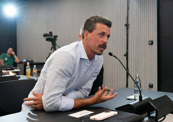 21 08 2023, xsltx, football DFB press conference, emspor, v l Sandro Wagner competence team of the DFB DFL DFB REGULATIONS PROHIBIT ANY USE OF PHOTOGRAPHS as IMAGE SEQUENCES and or QUASI VIDEO Frankfurt am Main