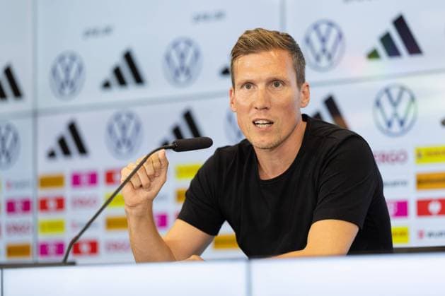 DFB press conference The new director of youth development, training and development, Hannes Wolf, explains his concept for the future development of training for youth teams DFB press conference on 21 August 2023 in Frankfurt am Main , Frankfurt am Main Hesse Germany DFB Campus