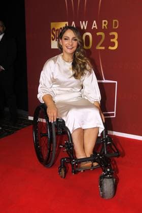 Kristina Vogel at the presentation of the Sport Bild Award on 21 08 2023 in Hamburg Sport Bild Award 2023 presentation in Hamburg