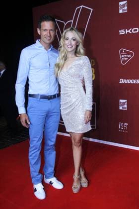 Sebastien Ogier and Andrea Kaiser at the Sport Bild Award ceremony on 21 08 2023 in Hamburg Sport Bild Award 2023 ceremony in Hamburg