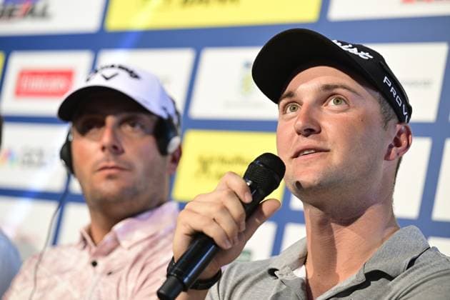 Golf player Jiri Zuska of Czech Republic speaks at a press conference, PK, Pressekonferenz for the ninth edition of the Czech Masters golf tournament of the European DP World Tour (24-27 August) in Prague, Czech Republic, August 22, 2023. (CTKxPhoto RomanxVondrous) CTKPhotoP2023082204964  CTKPhotoP2023082204964
