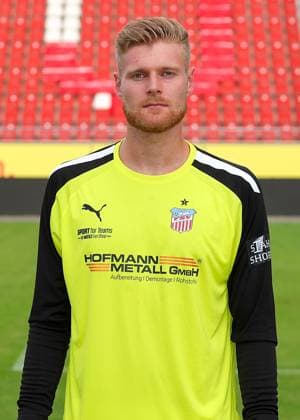 Teampraesentation FSV Zwickau Regionalliga Nordost FSV Zwickau, Regionalliga Nordost, Porträttermin 2023 2024, Zwickau 21 08 2023, GGZ Arena, Football , In the picture goalkeeper Benjamin Leneis 1, Zwickau ,