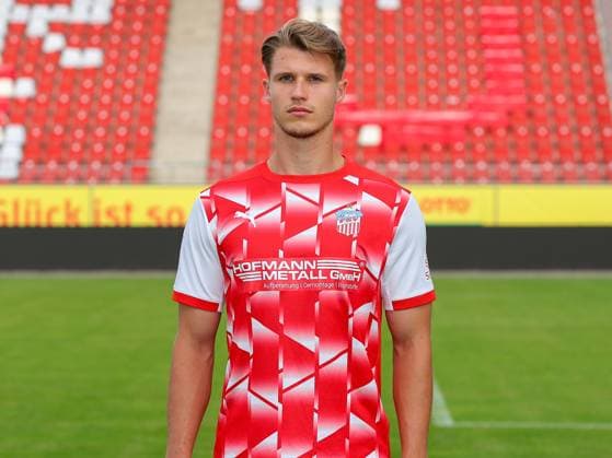 Teampraesentation FSV Zwickau Regionalliga Nordost FSV Zwickau, Regionalliga Nordost, Porträttermin 2023 2024, Zwickau 21 08 2023, GGZ Arena, Football , In the picture Rene Rüther Ruether ,