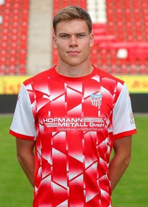 Teampraesentation FSV Zwickau Regionalliga Nordost FSV Zwickau, Regionalliga Nordost, Porträttermin 2023 2024, Zwickau 21 08 2023, GGZ Arena, Football , In the picture Kilian Senkbeil ,