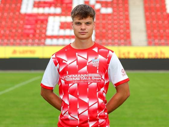 Teampraesentation FSV Zwickau Regionalliga Nordost FSV Zwickau, Regionalliga Nordost, Porträttermin 2023 2024, Zwickau 21 08 2023, GGZ Arena, Football , In the picture Philipp Heller ,