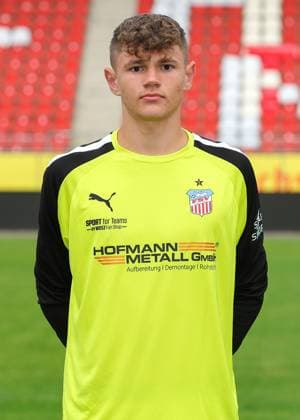 Teampraesentation FSV Zwickau Regionalliga Nordost FSV Zwickau, Regionalliga Nordost, Porträttermin 2023 2024, Zwickau 21 08 2023, GGZ Arena, Football , In the picture goalkeeper Leon Asseth ,