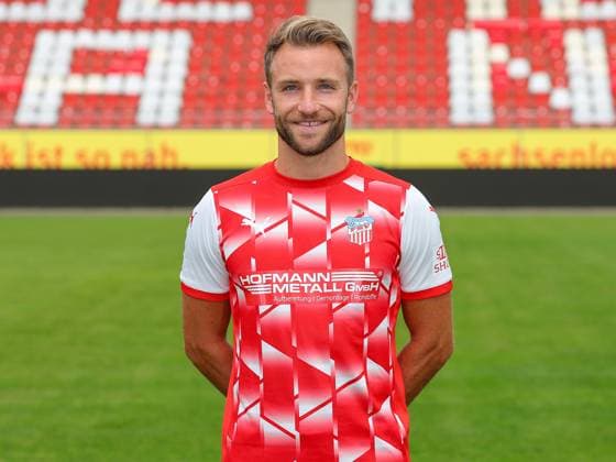 Teampraesentation FSV Zwickau Regionalliga Nordost FSV Zwickau, Regionalliga Nordost, Porträttermin 2023 2024, Zwickau 21 08 2023, GGZ Arena, Football , In the picture Mike Könnecke Koennecke ,