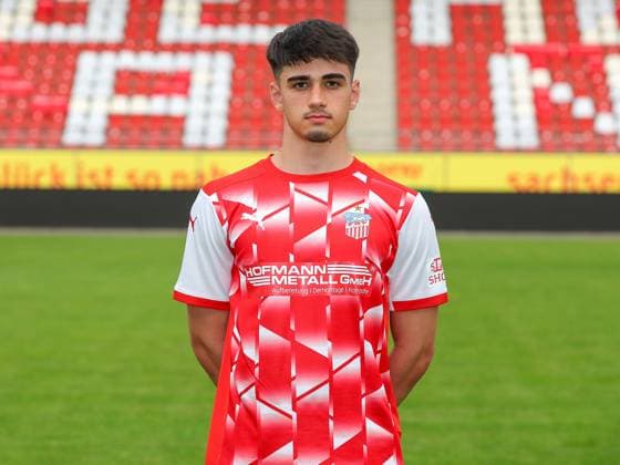 Teampraesentation FSV Zwickau Regionalliga Nordost FSV Zwickau, Regionalliga Nordost, Porträttermin 2023 2024, Zwickau 21 08 2023, GGZ Arena, Football , In the picture Yannick Linnemann ,