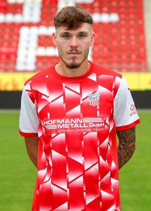 Teampraesentation FSV Zwickau Regionalliga Nordost FSV Zwickau, Regionalliga Nordost, Porträttermin 2023 2024, Zwickau 21 08 2023, GGZ Arena, Football , In the picture Sandro Sengersdorf ,