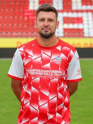Teampraesentation FSV Zwickau Regionalliga Nordost FSV Zwickau, Regionalliga Nordost, Porträttermin 2023 2024, Zwickau 21 08 2023, GGZ Arena, Football , In the picture Davy Frick ,