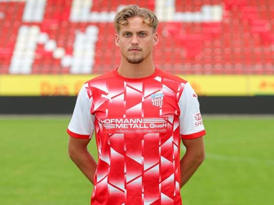 Teampraesentation FSV Zwickau Regionalliga Nordost FSV Zwickau, Regionalliga Nordost, Porträttermin 2023 2024, Zwickau 21 08 2023, GGZ Arena, Football , In the picture Luis Klein ,