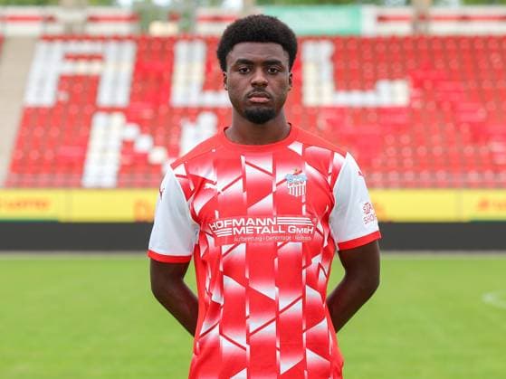 Teampraesentation FSV Zwickau Regionalliga Nordost FSV Zwickau, Regionalliga Nordost, Porträttermin 2023 2024, Zwickau 21 08 2023, GGZ Arena, Football , In the picture Lloyd Addo Kuffour ,