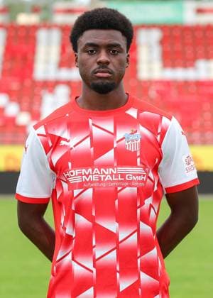 Teampraesentation FSV Zwickau Regionalliga Nordost FSV Zwickau, Regionalliga Nordost, Porträttermin 2023 2024, Zwickau 21 08 2023, GGZ Arena, Football , In the picture Lloyd Addo Kuffour ,