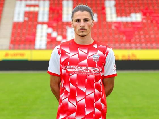 Teampraesentation FSV Zwickau Regionalliga Nordost FSV Zwickau, Regionalliga Nordost, Porträttermin 2023 2024, Zwickau 21 08 2023, GGZ Arena, Football , In the picture Veron Dobruna ,