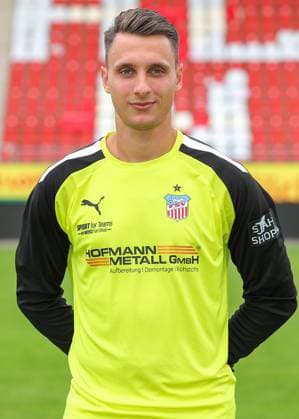 Teampraesentation FSV Zwickau Regionalliga Nordost FSV Zwickau, Regionalliga Nordost, Porträttermin 2023 2024, Zwickau 21 08 2023, GGZ Arena, Football , In the picture goalkeeper Lucas Hiemann ,